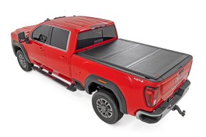 GMC Sierra 3500 HD Hard Low Profile Bed Cover - Rough Country - Tri-Fold - '20-'24